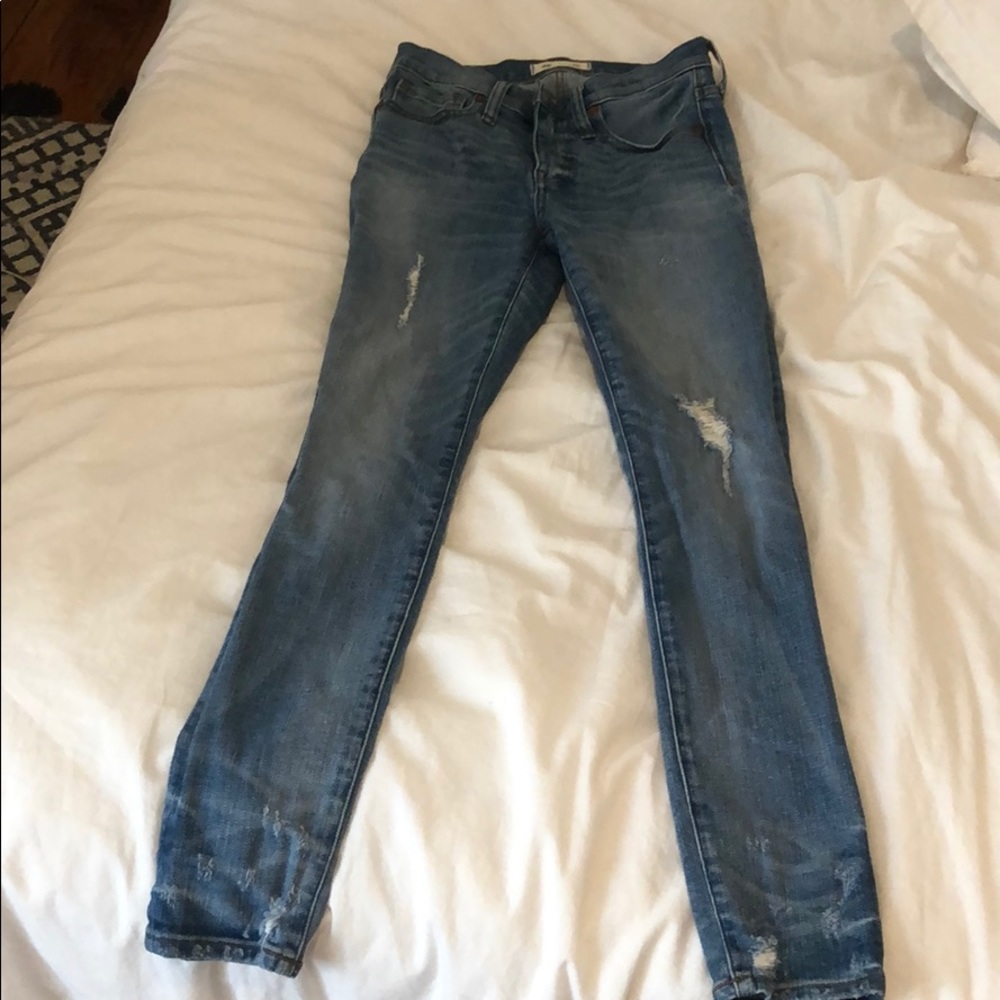 Madewell 9” High Rise Skinny Ripped